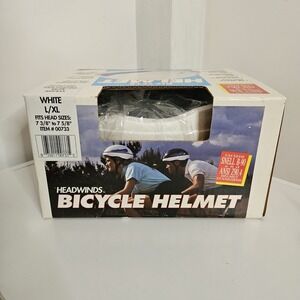 Headwinds Vintage Bicycle Helmet White L/XL 00733 Unisex 1991 New‎ In Box